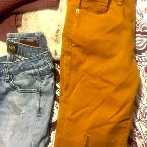 Boys jeans size 12 old navy and Lee. Slim fit .. great condition